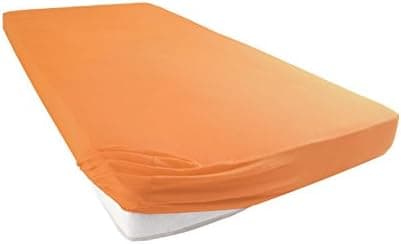 Jersey-Spannbettlaken 100% Baumwolle – 90–100×200 cm, für Matratzen bis 25 cm (Steghöhe bis 23 cm), Beige
