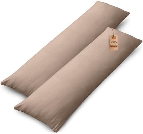 NatureMark Jersey Kissenbezüge – weich & atmungsaktiv, hautfreundlich – 40x40 cm, Anthrazit