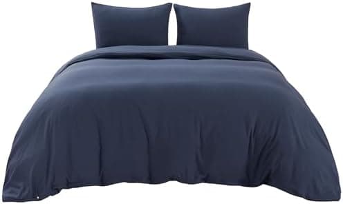 BEDSURE Bettwäsche 135x200 4‑teilig – Weiches Baumwoll‑Feeling Bettwäsche‑Set 135 x 200 cm, inkl. 2 Kissenbezüge 80x80,