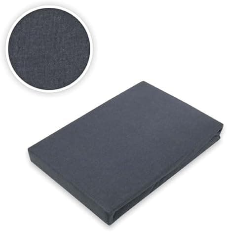 EXKLUSIV HEIMTEXTIL Jersey-Spannbettlaken 90–100 x 200 cm, bis 25 cm Matratzenhöhe – 100% Baumwolle, Öko‑Tex zertifizier