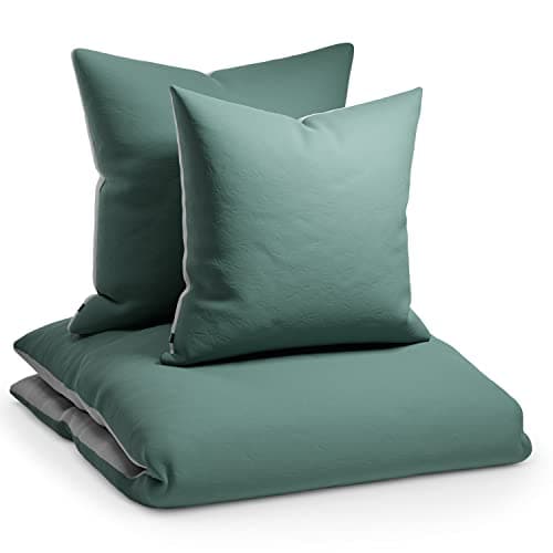 sleepwise Bettwäsche 135x200 Mikrofaser – ÖKO‑TEX zertifiziert, bügelfrei & knitterfrei, 2‑tlg. (inkl. 80x80 cm Kissenbe