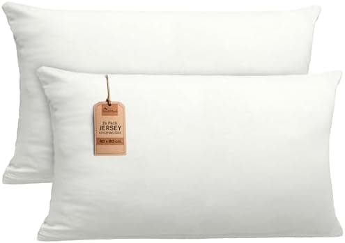 NatureMark Jersey Kissenbezüge – weich & atmungsaktiv, hautfreundlich – 40x40 cm, Anthrazit