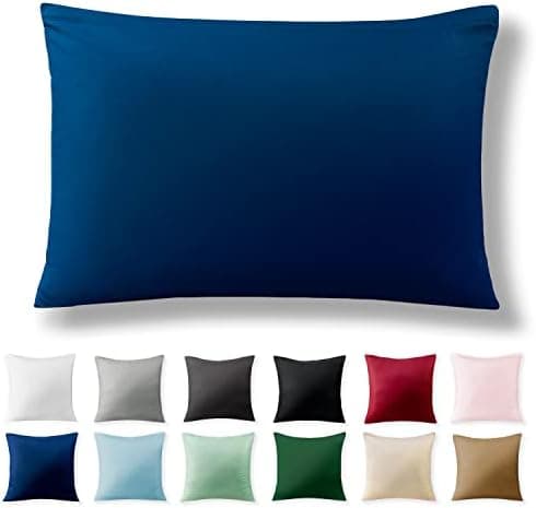 2er-Set Kissenbezüge 40 x 80 cm – Renforcé, 100% Baumwolle, superweich mit Reißverschluss, Babyrosa