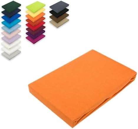 EXKLUSIV HEIMTEXTIL Jersey-Spannbettlaken 90–100 x 200 cm, bis 25 cm Matratzenhöhe – 100% Baumwolle, Öko‑Tex zertifizier