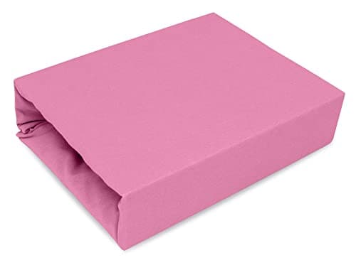 Elastisches Jersey-Spannbettlaken 90x180 cm – 100% Baumwolle, kuschelig warm