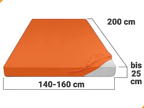 Jersey-Spannbetttuch – 100% Baumwolle, 180–200 x 200 cm