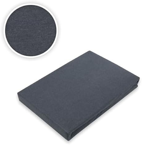 EXKLUSIV HEIMTEXTIL Jersey-Spannbettlaken 90–100 x 200 cm, bis 25 cm Matratzenhöhe – 100% Baumwolle, Öko‑Tex zertifizier