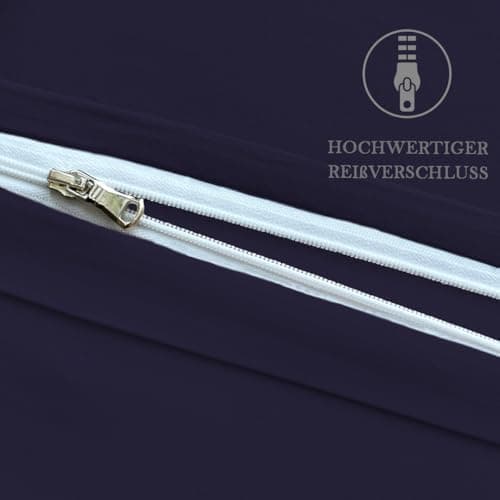 Kissenbezug 40x80 cm 2er Set – 100% Mikrofaser Beige, weich & bügelfrei mit Reißverschluss