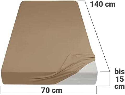 Jersey-Spannbetttuch – 100% Baumwolle, 180–200 x 200 cm