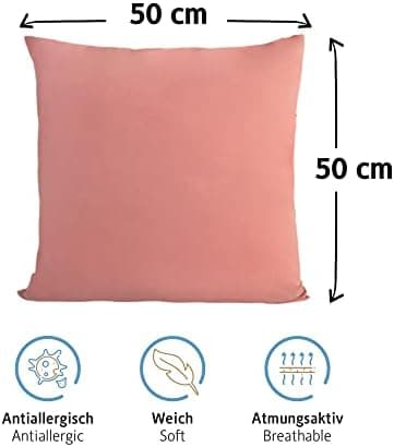 Komfortec Kissenbezüge 2er Set – 100% Baumwolle Premium Jersey (150 g/m²), superweich – OEKO‑TEX STANDARD 100