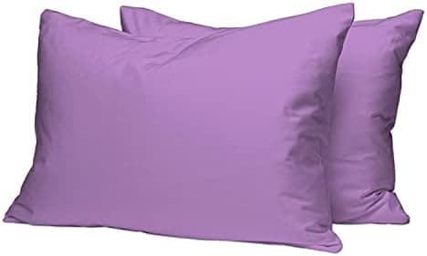 Pizuna Kissenbezüge 2er-Pack 40 x 80 cm Dunkelblau – 100% Langstapel-Baumwolle, 400 Fadenzahl