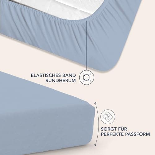Dreamzie Spannbettlaken – 100% Mikrofaser, 35 cm Tiefe Tasche