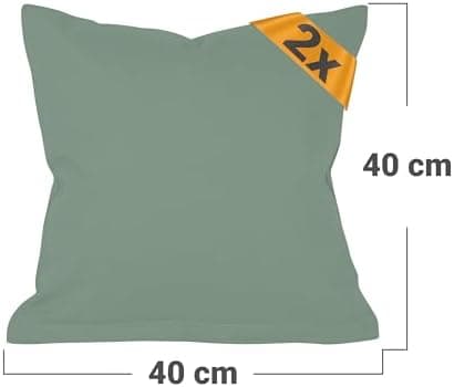 Doppelpack Baumwoll-Kissenbezüge 40 x 15 cm – Navyblau, schlichtes modernes Design