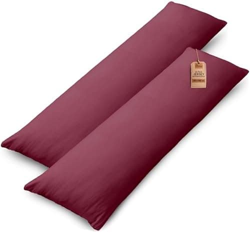 NatureMark Jersey Kissenbezüge – weich & atmungsaktiv, hautfreundlich – 40x40 cm, Anthrazit