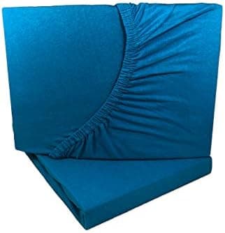 2er-Pack Jersey-Spannbettlaken 90x200–100x200 cm, 100% Baumwolle, Weiß