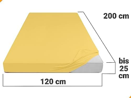 Jersey-Spannbetttuch – 100% Baumwolle, 180–200 x 200 cm