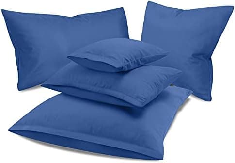 Doppelpack Baumwoll-Kissenbezüge 40 x 15 cm – Navyblau, schlichtes modernes Design