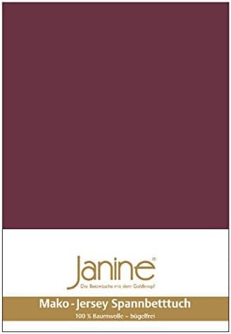 Janine Spannbettlaken Mako-Feinjersey Classic Jersey für Matratzen 180–200 x 200 cm