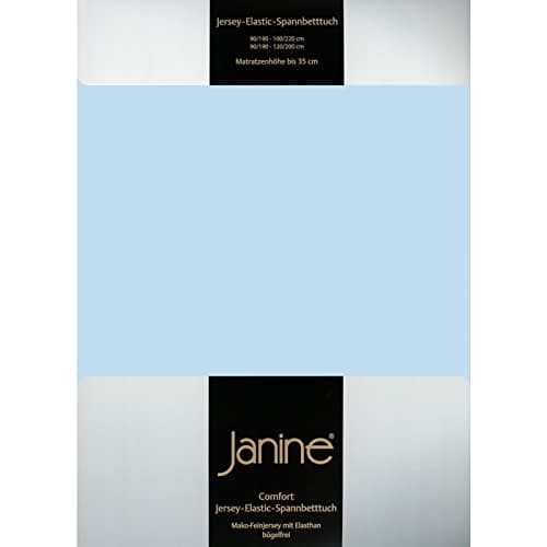 Janine Spannbettlaken Mako-Feinjersey Classic Jersey für Matratzen 180–200 x 200 cm