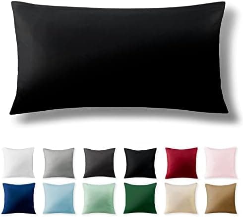 2er-Set Kissenbezüge 40 x 80 cm – Renforcé, 100% Baumwolle, superweich mit Reißverschluss, Babyrosa
