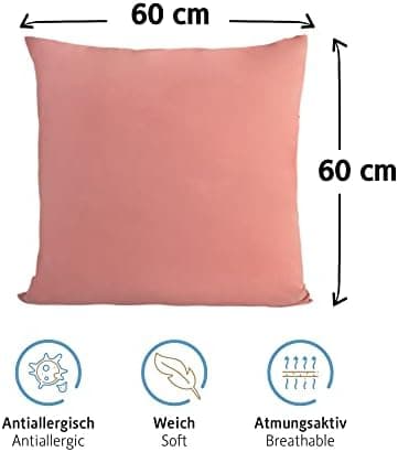Komfortec Kissenbezüge 2er Set – 100% Baumwolle Premium Jersey (150 g/m²), superweich – OEKO‑TEX STANDARD 100