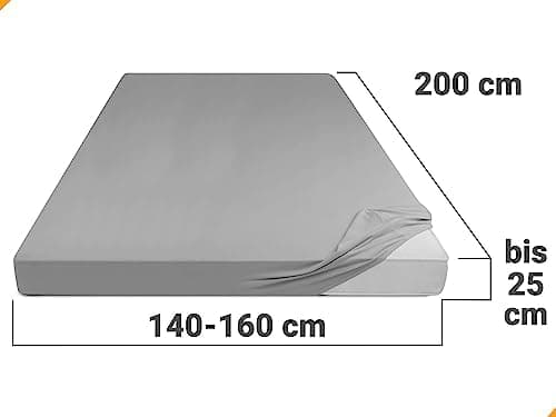 Jersey-Spannbetttuch – 100% Baumwolle, 180–200 x 200 cm