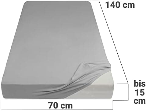 Jersey-Spannbetttuch – 100% Baumwolle, 180–200 x 200 cm