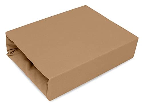 Elastisches Jersey-Spannbettlaken 90x180 cm – 100% Baumwolle, kuschelig warm