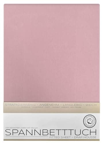 BEAUTEX Spannbetttuch aus Baumwolle – Premium Jersey 160 g/m², OEKO‑TEX STANDARD 100