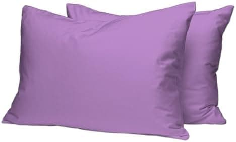 Pizuna Kissenbezüge 2er-Pack 40 x 80 cm Dunkelblau – 100% Langstapel-Baumwolle, 400 Fadenzahl