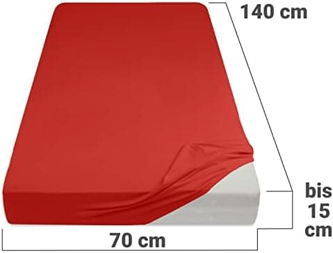 Jersey-Spannbetttuch – 100% Baumwolle, 180–200 x 200 cm