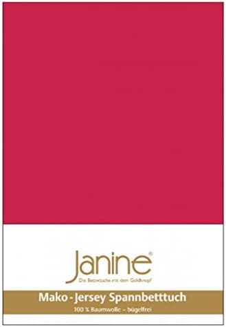 Janine Spannbettlaken Mako-Feinjersey Classic Jersey für Matratzen 180–200 x 200 cm
