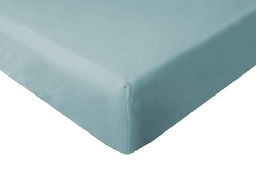 Spannbettuch Jersey mit Elasthan – 97% Baumwolle / 3% Elasthan, elastisches Spannbettlaken Weiß (90–100 × 200–220 cm)