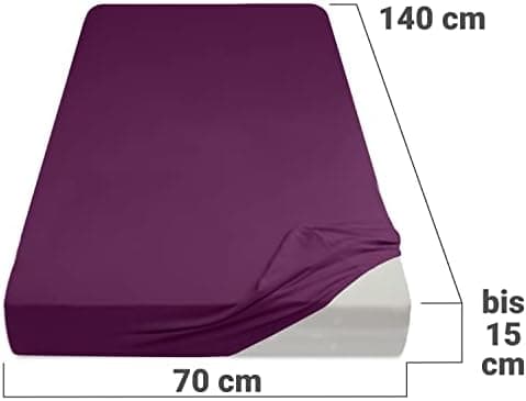 Jersey-Spannbetttuch – 100% Baumwolle, 180–200 x 200 cm