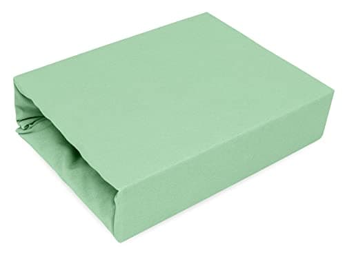 Elastisches Jersey-Spannbettlaken 90x180 cm – 100% Baumwolle, kuschelig warm
