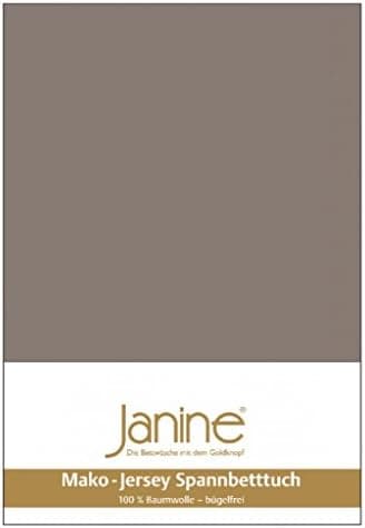Janine Spannbettlaken Mako-Feinjersey Classic Jersey für Matratzen 180–200 x 200 cm
