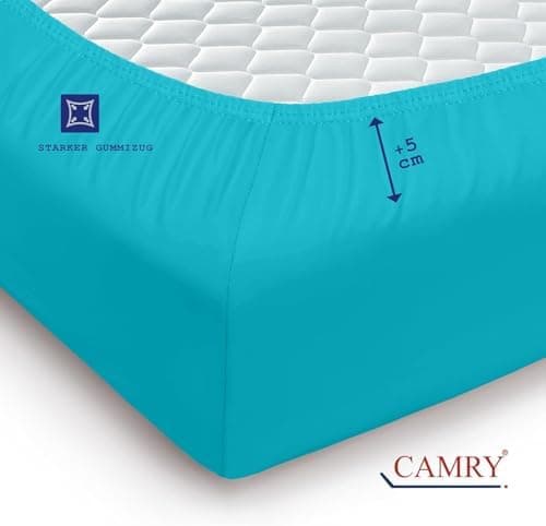 Camry Spannbettlaken 180x200–200x200 cm – Baumwoll‑Jersey Orange