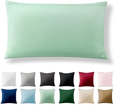 2er-Set Kissenbezüge 40 x 80 cm – Renforcé, 100% Baumwolle, superweich mit Reißverschluss, Babyrosa