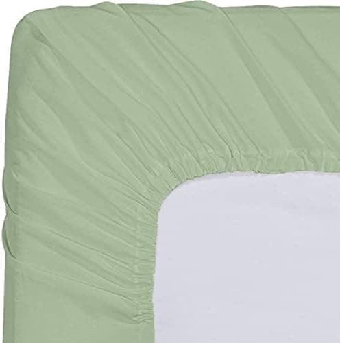Utopia Bedding 2er-Set Spannbettlaken 140 x 200 cm – OEKO-TEX MADE IN GREEN zertifiziert – 35 cm Tiefe Tasche