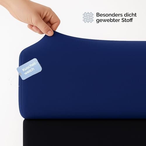 Spannbettlaken 120x200 cm – Jersey 100% Baumwolle – für Matratzen bis 25 cm Höhe