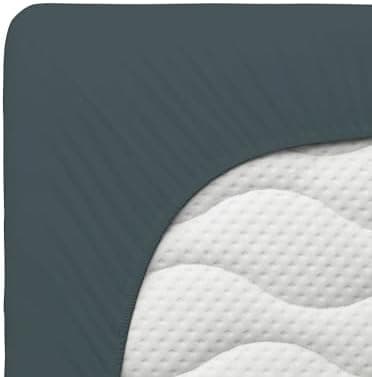 Jersey-Spannbettlaken 100% Baumwolle, 180 x 200 cm – Silber