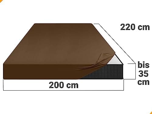 Jersey-Spannbetttuch – 100% Baumwolle, 180–200 x 200 cm