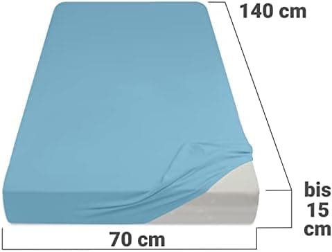 Jersey-Spannbetttuch – 100% Baumwolle, 180–200 x 200 cm