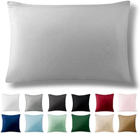 2er-Set Kissenbezüge 40 x 80 cm – Renforcé, 100% Baumwolle, superweich mit Reißverschluss, Babyrosa