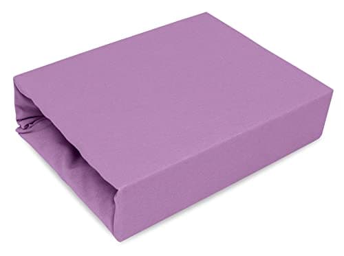 Elastisches Jersey-Spannbettlaken 90x180 cm – 100% Baumwolle, kuschelig warm