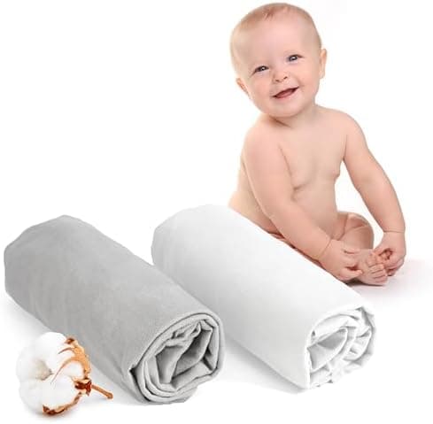 Dreamzie Spannbettlaken 90x190/200 cm – 100% Jersey‑Baumwolle, OEKO‑TEX STANDARD 100