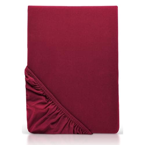 MOON-Luxury Spannbettlaken/Spannbetttuch Jersey-Stretch 230 g/m² OEKO-TEX – anthrazit, 90×200–100×220