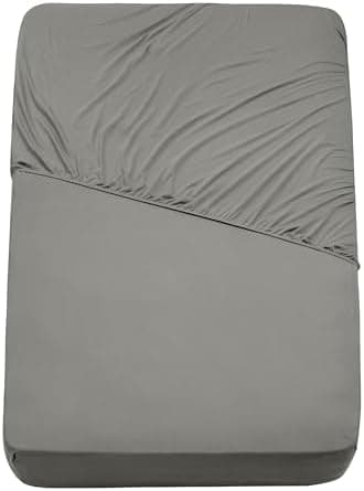 Mixibaby Spannbettlaken Jersey 100% Baumwolle – 180 x 200 cm, Hellgrau