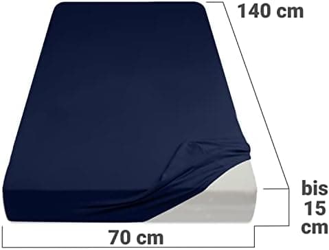 Jersey-Spannbetttuch – 100% Baumwolle, 180–200 x 200 cm