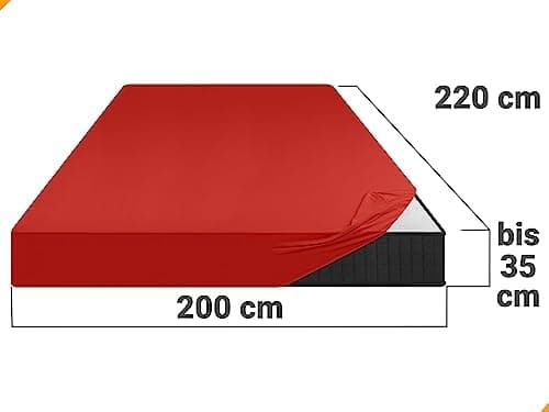 Jersey-Spannbetttuch – 100% Baumwolle, 180–200 x 200 cm